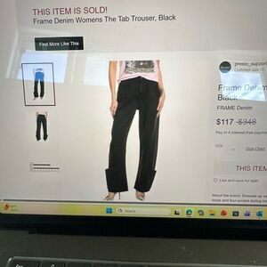 Frame Denim High-Rise Black Women black
Hem jeans